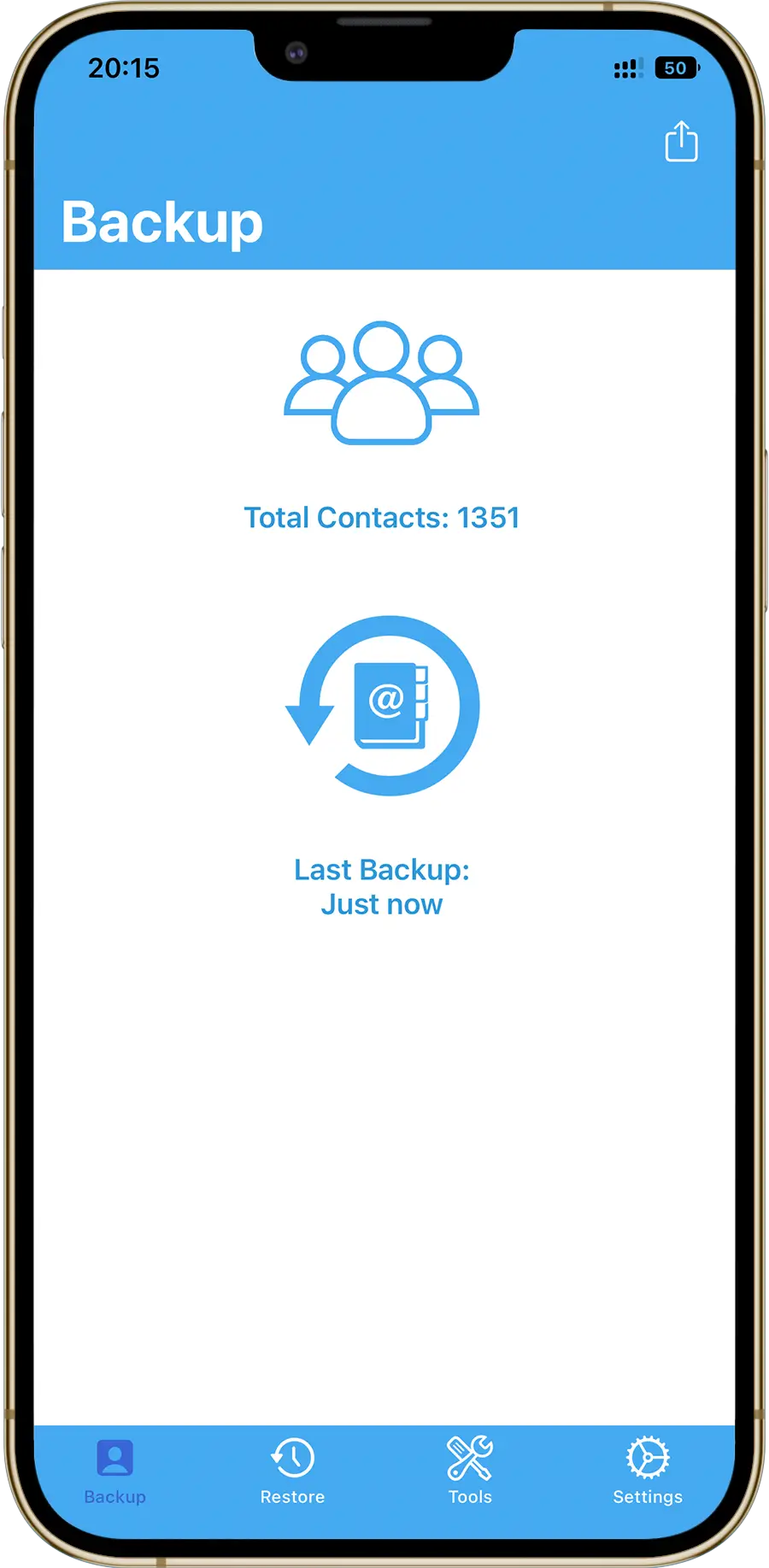 Contacts Backup mobile preview