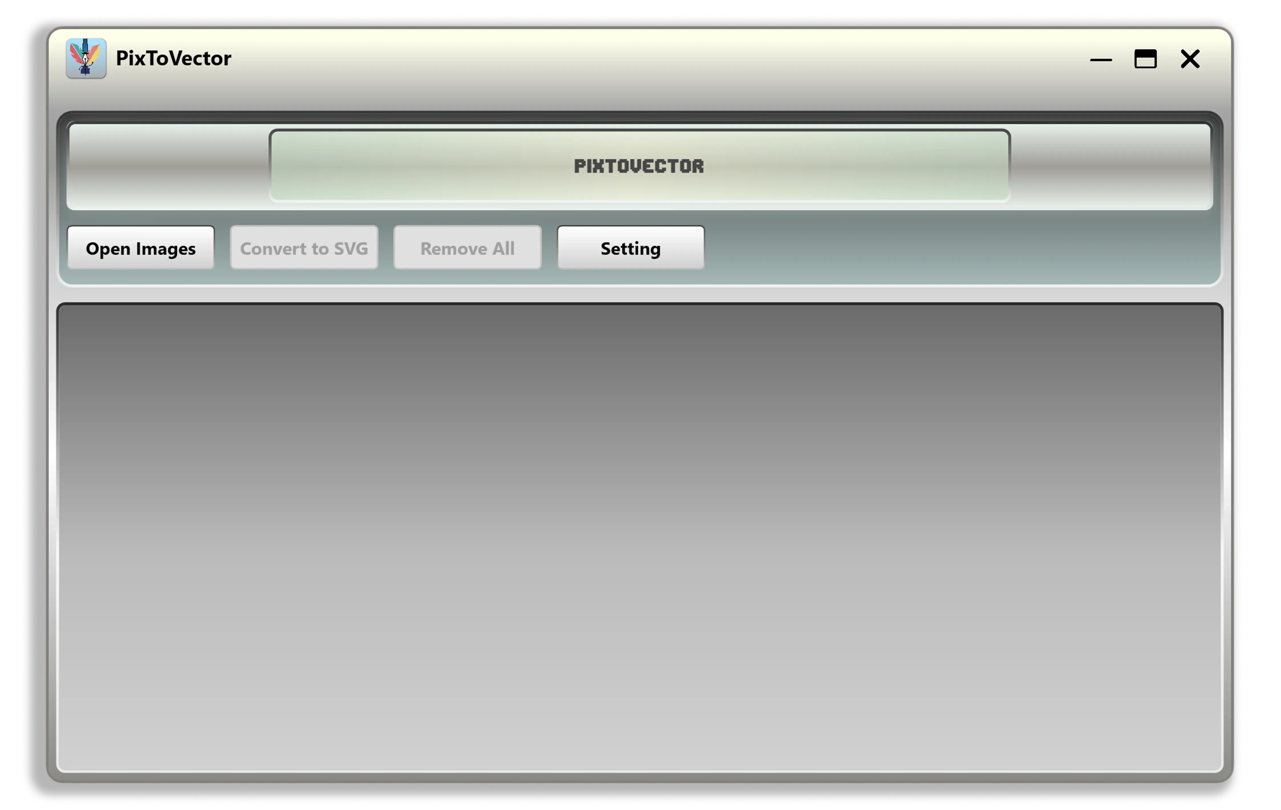 PixToVector batch conversion screen